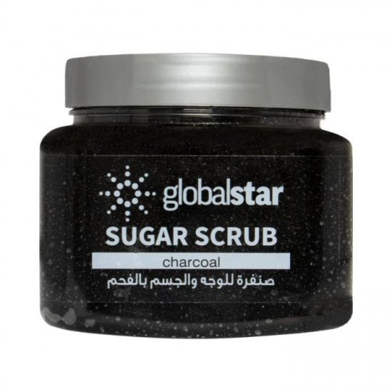 جلوبال - صنفرة السكر للوجه والجسم بخلاصة الفحم 600جم