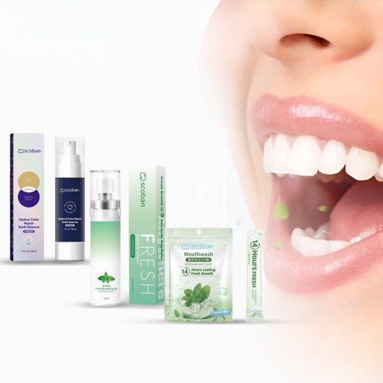 المجموعة الفائقة من سكوبان لاسنان لامعة ونفس منعش