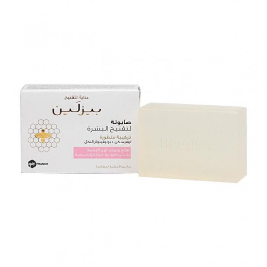 بيزلين صابون مفتح للبشرة لوميسكن وبوليفينونز النحل- 85جم