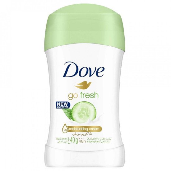 ستيك مضاد للتعرق بالخيار والشاي الأخضر من دوف 40ج ستيك مضاد للتعرق بالخيار والشاي الأخضر من دوف 40ج