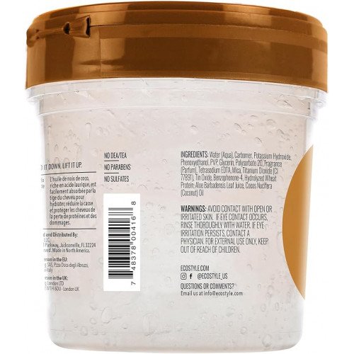 جل تصفيف الشعر إيكو ستايلر الاحترافي بزيت جوز الهند ثبات فائق 455جم