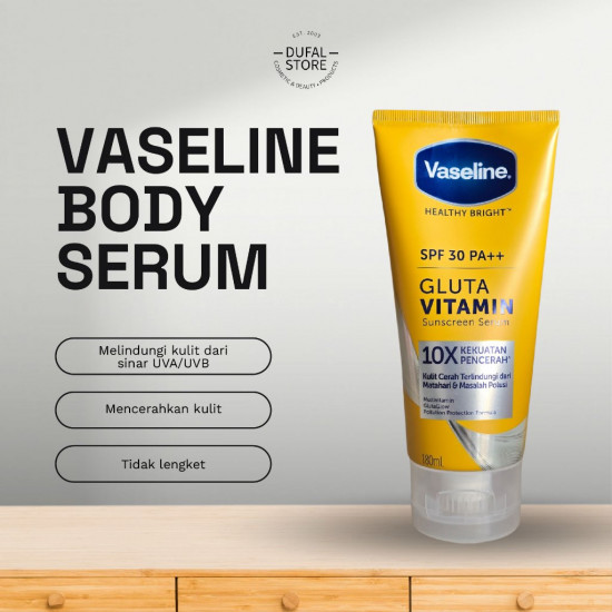 سيروم واقي من الشمس بعامل حماية من الشمس SPF30 PA+وجلوتا فيتامين من فازلين- 180مل