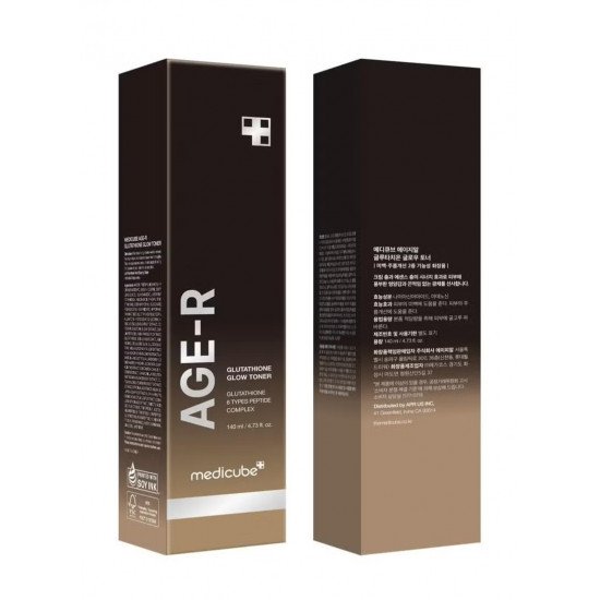 تونر تفتيح AGE-R غني بالجلوتاثيون من ميدي كيوب - 140 مل تونر تفتيح AGE-R غني بالجلوتاثيون من ميدي كيوب - 140 مل