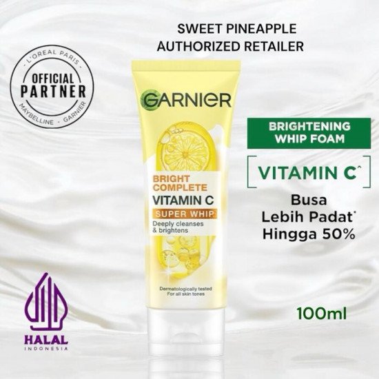 رغوة سوبر ويب برايت كومبليت بفيتامين سي من غارنييه 100مل