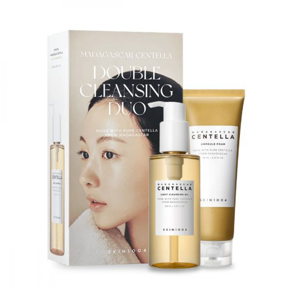 ثنائي التنظيف - زيت التنظيف الخفيف مدغشقر سنتيلا ورغوة أمبولة 