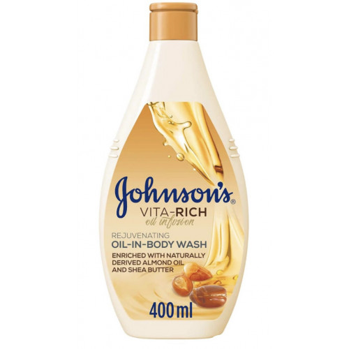 غسول الجسم جونسون بالزيوت الغنية بالفيتامينات 400مل