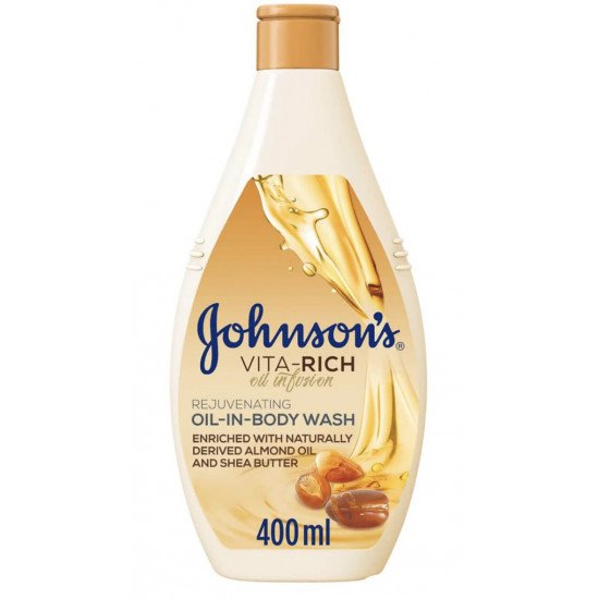 غسول الجسم جونسون بالزيوت الغنية بالفيتامينات 400مل غسول الجسم جونسون بالزيوت الغنية بالفيتامينات 400مل