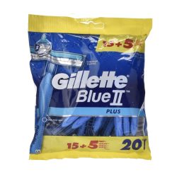 Gillette Blue 2 Plus Single Use Shaver 15 + 5 Free Blades