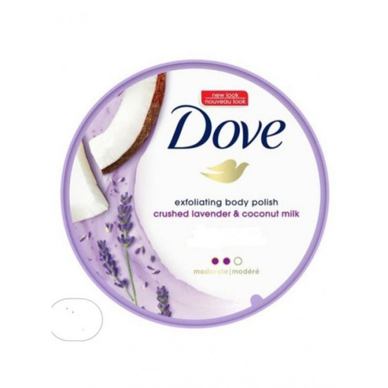 مقشر للجسم بخلاصة اللافندر وحليب جوز الهند من دوف 298 جرام مقشر للجسم بخلاصة اللافندر وحليب جوز الهند من دوف 298 جرام