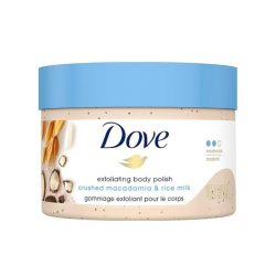 Dove Body Scrub with Macadamia Milk and Skin Nourishing Rice 298g