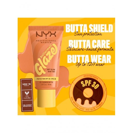 نيكس كريم بلون البشرة الناعم والمشرق بالزبد – درجة 04 – بعامل حماية 30