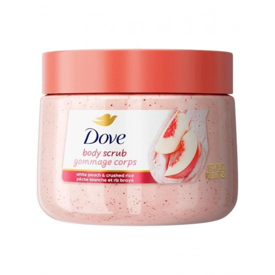 دوف - مقشر الجسم بالخوخ الأبيض والأرز المطحون - 425 جم دوف - مقشر الجسم بالخوخ الأبيض والأرز المطحون - 425 جم