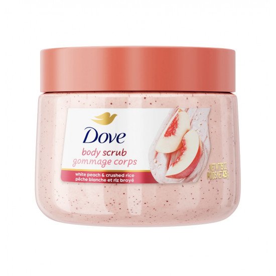 دوف - مقشر الجسم بالخوخ الأبيض والأرز المطحون - 425 جم دوف - مقشر الجسم بالخوخ الأبيض والأرز المطحون - 425 جم