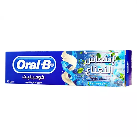 اورال بي كومبليت معجون اسنان انتعاش يدوم طويلا بالنعناع 100مل