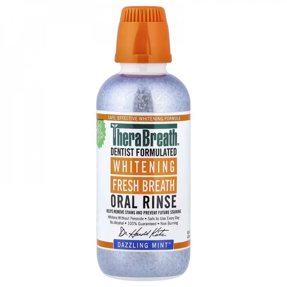 غسول الفم بالنعناع المبيض من ثيرابريث - 473 مل غسول الفم بالنعناع المبيض من ثيرابريث - 473 مل