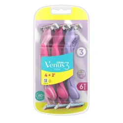 Gillette Venus 3 Blades for Women for Single Use, 6 Pieces