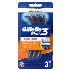 Gillette Blue 3 Comfort Single Use Shaver, 3 Pieces