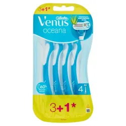 Gillette Venus Oceana Single Use Shaver has 4 blades