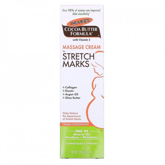 تركيبة زبدة الكاكاو، كريم تدليك لعلامات التمدد من بالمرز- 125 جم تركيبة زبدة الكاكاو، كريم تدليك لعلامات التمدد من بالمرز- 125 جم