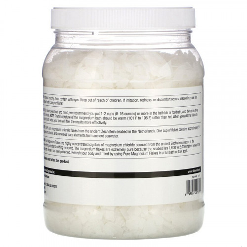 رقائق المغنيسيوم النقي محلول كلوريد المغنيسيوم من لايف فلو - 44 أوقية