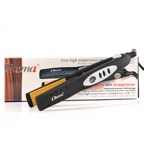 مكواة تمليس الشعر برو230 من اوكيما _ OK2521 مكواة تمليس الشعر برو230 من اوكيما _ OK2521