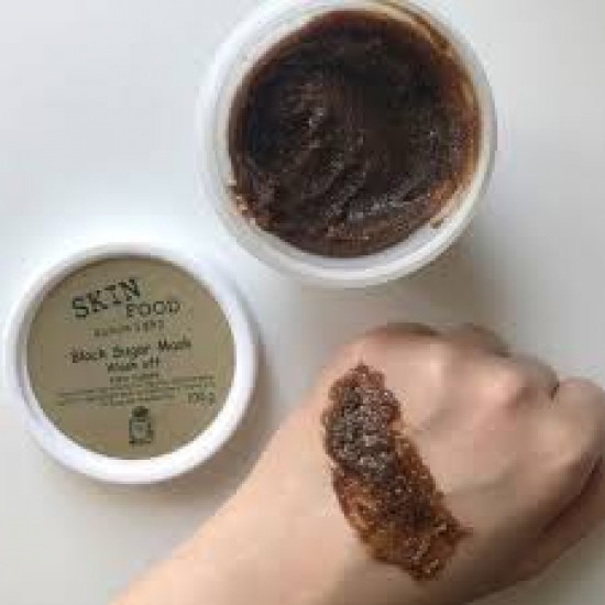 قناع الوجه بالسكر الأسود من سكن فود - 100غ قناع الوجه بالسكر الأسود من سكن فود - 100غ