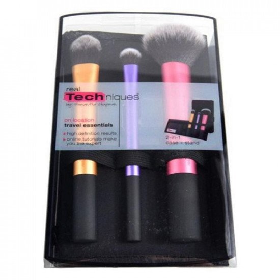 مجموعة الفرش الاساسية للسفر من ريل تكنيك - 3 فرش