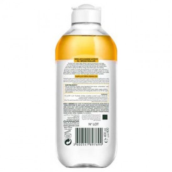 ماء ميسيلار منظف غني بالزيت لإزالة المكياج من غارنييه - 400 مل