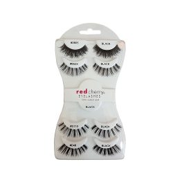 Red Cherry Eyelashes Set - BLACK