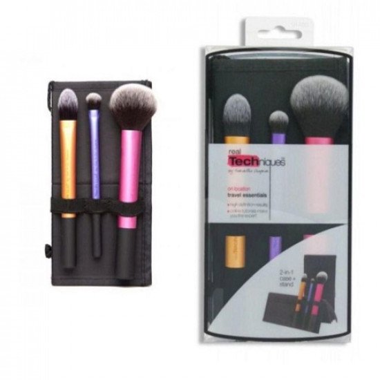 مجموعة الفرش الاساسية للسفر من ريل تكنيك - 3 فرش