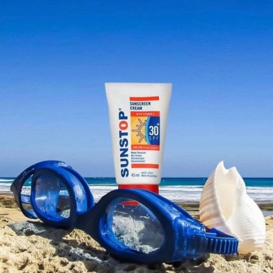 كريم واقي شمس بعامل حماية 30 SPF بفيتامين إي من صن ستوب - 120 مل