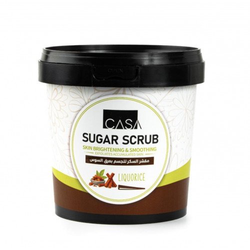 مقشر طبيعي بالسكر وعرق السوس من كازا - ٦٠٠ جم