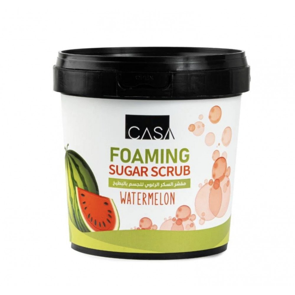 مقشر رغوي بالسكر وخلاصة البطيخ من كازا - ٦٠٠ جم
