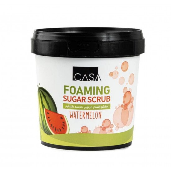 مقشر رغوي بالسكر وخلاصة البطيخ من كازا - ٦٠٠ جم
