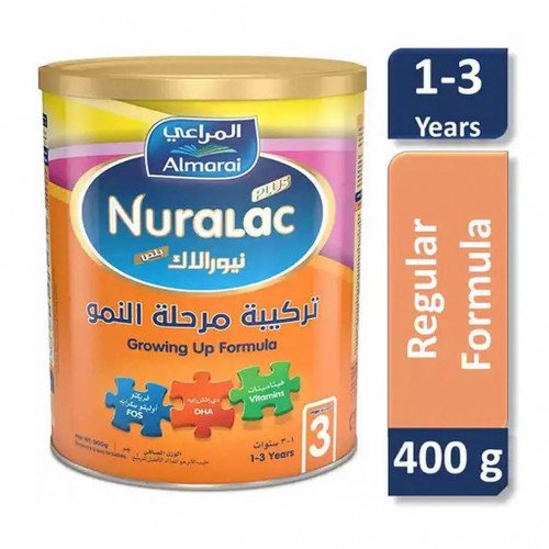 حليب نيورالاك للاطفال في طور النمو +3 - 400جم
