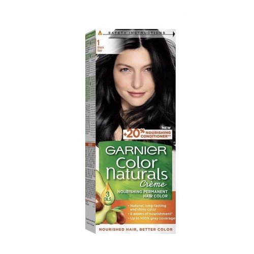 صبغة غارنييه كولور ناتشرلز أسود 1 صبغة غارنييه كولور ناتشرلز أسود 1