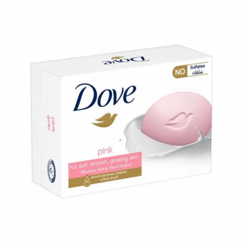 صابونة دوف قالب كريم الجمال الوردي - ٧٥ جم صابونة دوف قالب كريم الجمال الوردي - ٧٥ جم