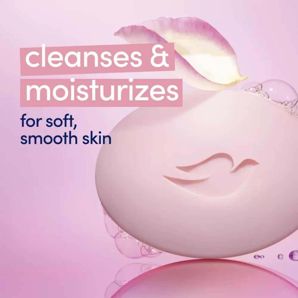 صابونة دوف قالب كريم الجمال الوردي - ٧٥ جم صابونة دوف قالب كريم الجمال الوردي - ٧٥ جم