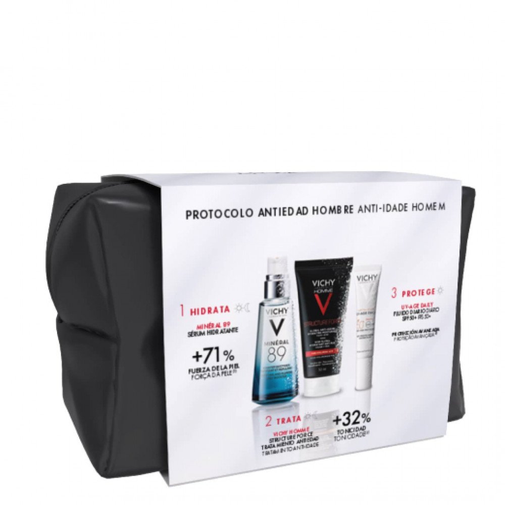مجموعة هدايا VICHY HOMME STRUCTURE FORCE + MINÉRAL 89