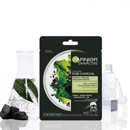 قناع بيور شاركول للوجه بخلاصة الفحم من غارنييه 28جم قناع بيور شاركول للوجه بخلاصة الفحم من غارنييه 28جم