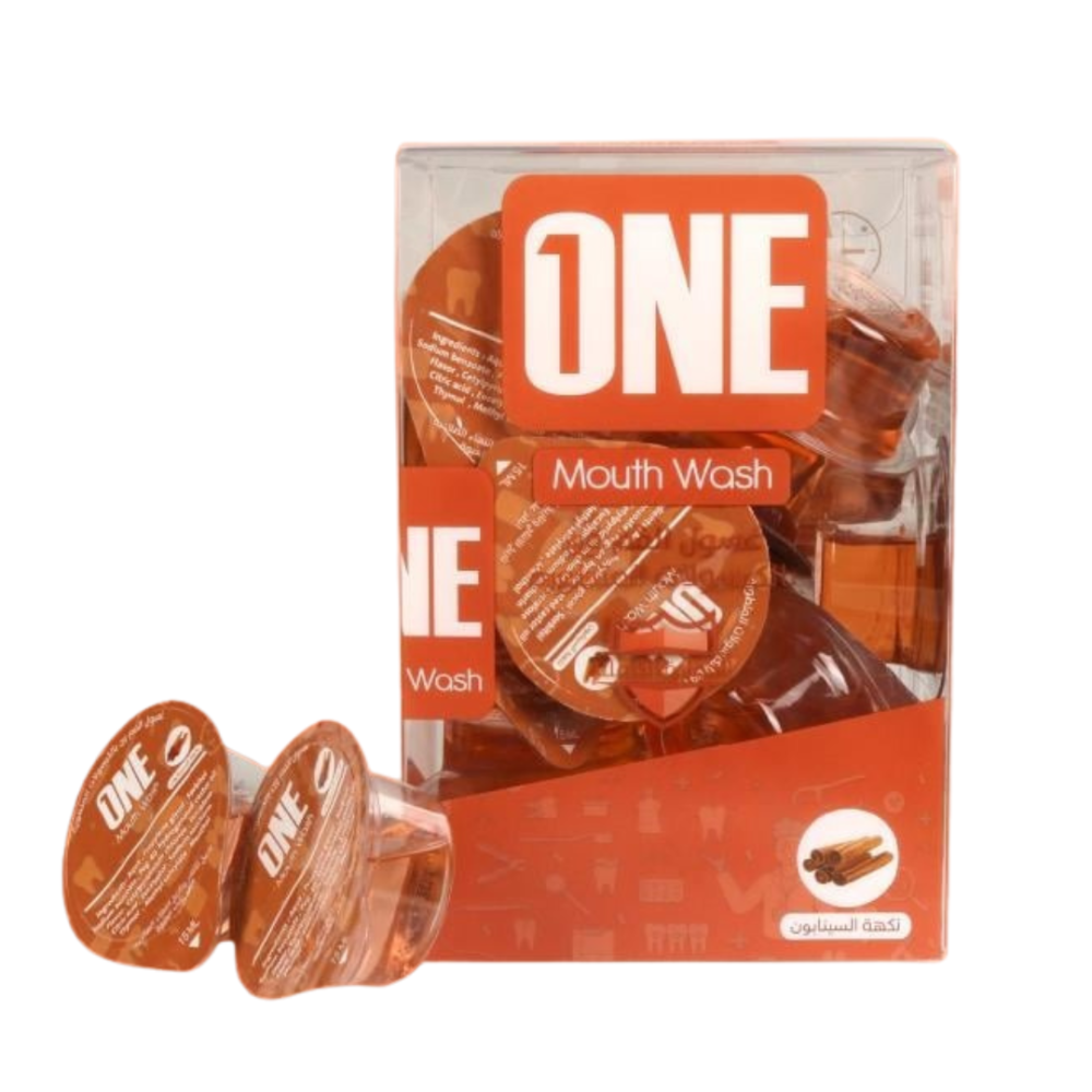 غسول الفم "ون" بنكهة السينابون غسول الفم "ون" بنكهة السينابون