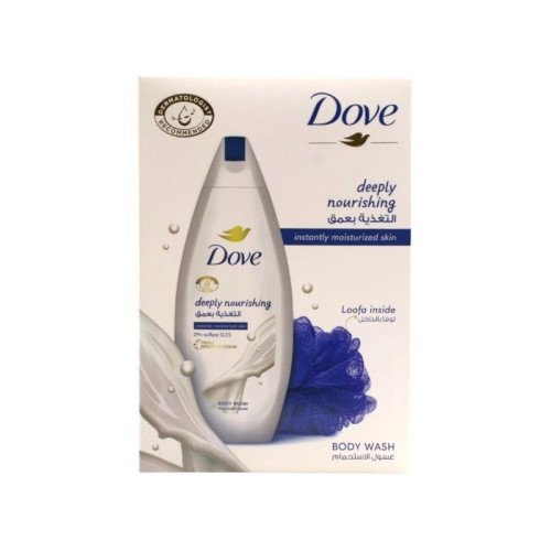 دوف غسول الجسم المغذي + ليفه دوف غسول الجسم المغذي + ليفه