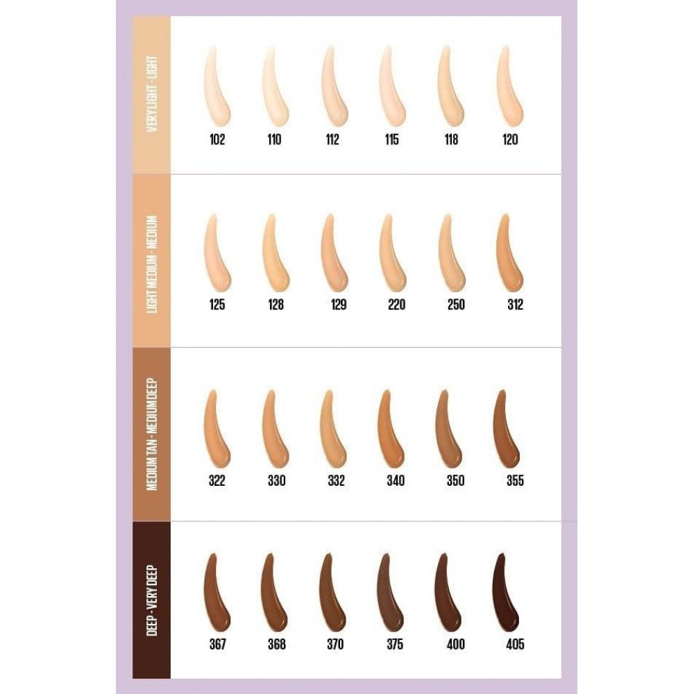 ميبلين كريم أساس سوبر ستاي لومي مات 118