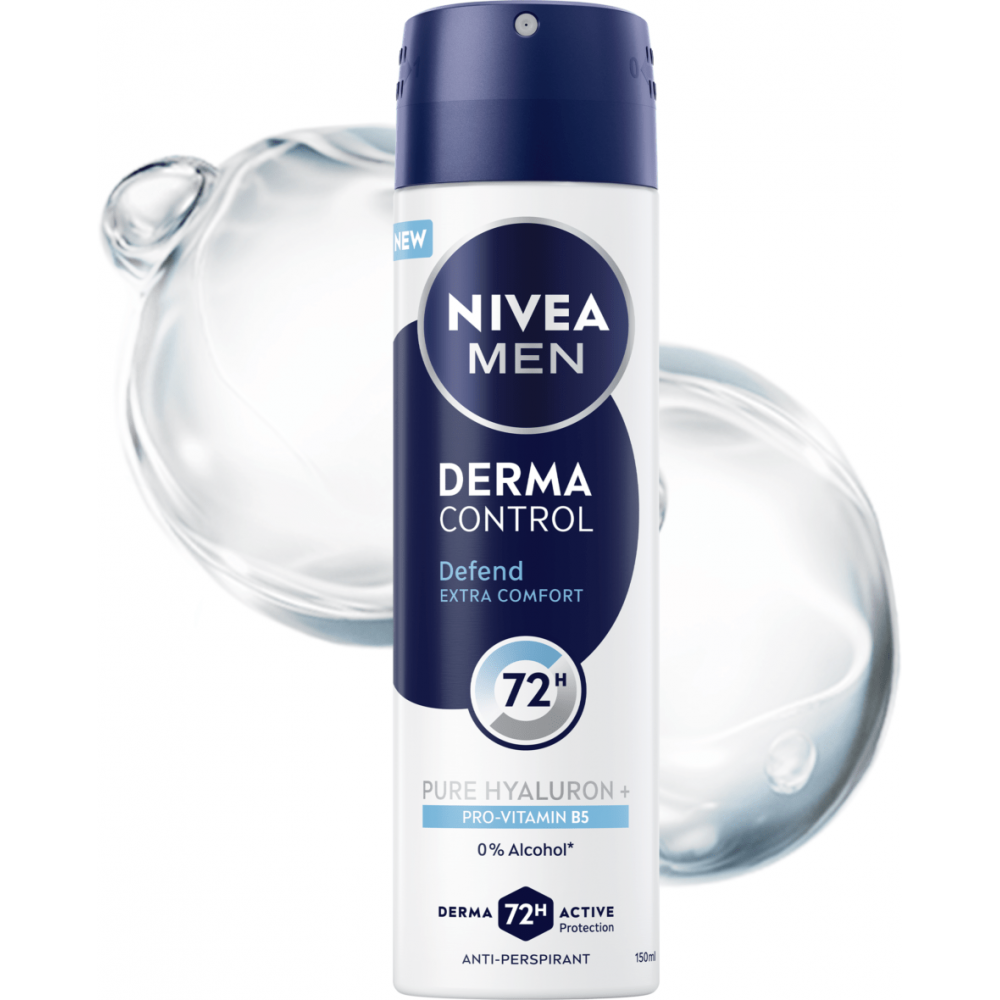 نيفيا مزيل عرق بخاخ رجالي ديرما كونترول ديفيند 150 مل