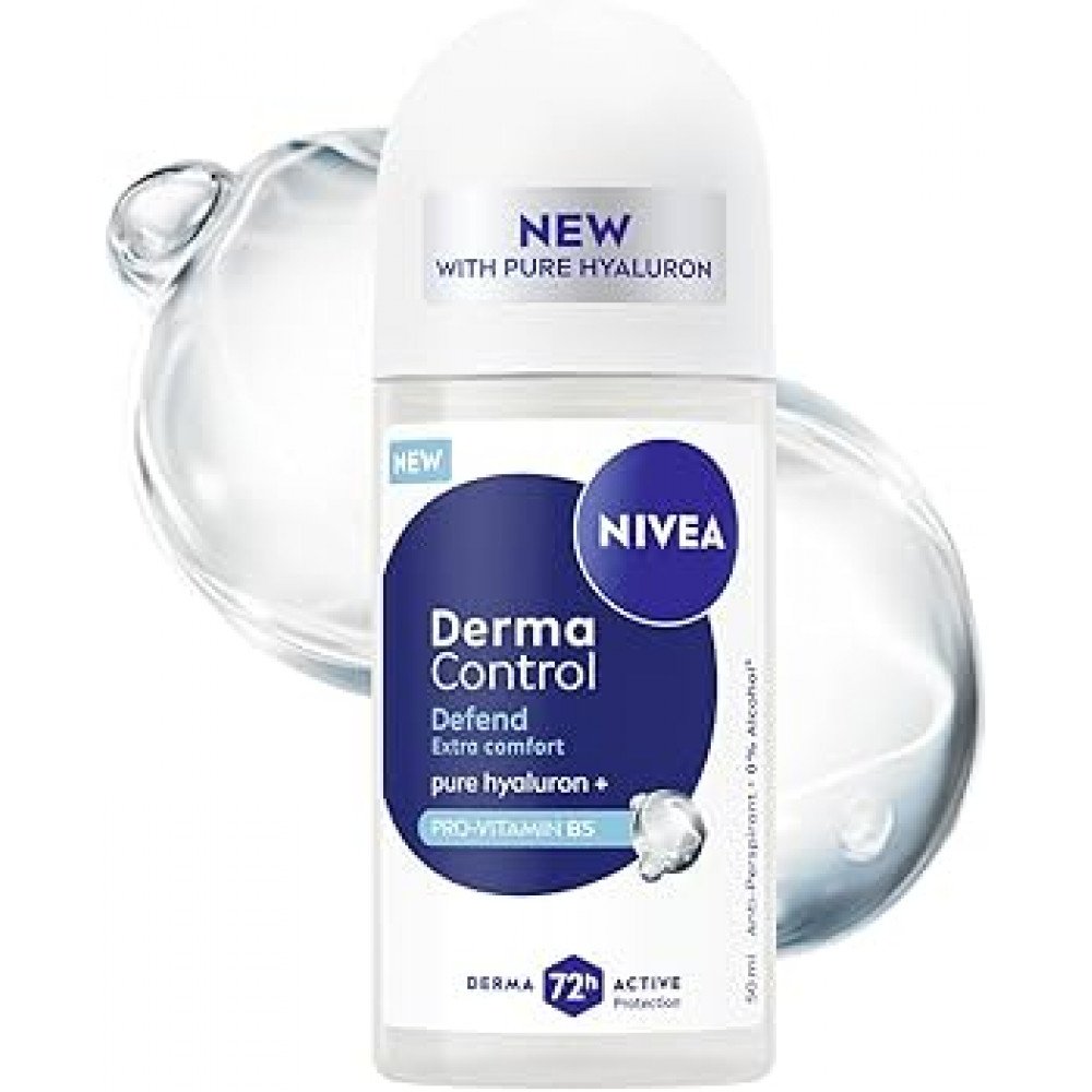 مزيل عرق نيفيا ديرما كنترول (راحة إضافية) مزيل عرق نيفيا ديرما كنترول (راحة إضافية)