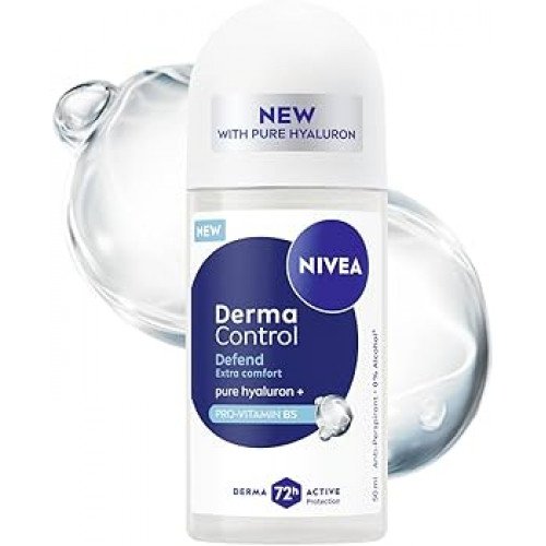 مزيل عرق نيفيا ديرما كنترول (راحة إضافية) مزيل عرق نيفيا ديرما كنترول (راحة إضافية)