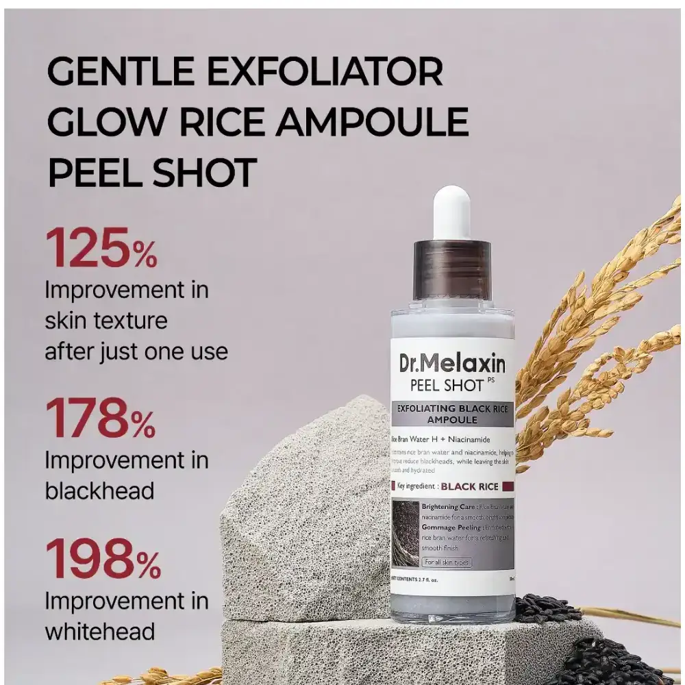 أمبول الأرز الأسود المقشر والمغذي من دكتور ميلاكسين أمبول الأرز الأسود المقشر والمغذي من دكتور ميلاكسين