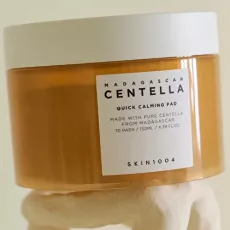 قطن (ضمادات) تنظيف وتهدئة البشرة السريع مدغشقر سنتيلا  (70 قطعة)