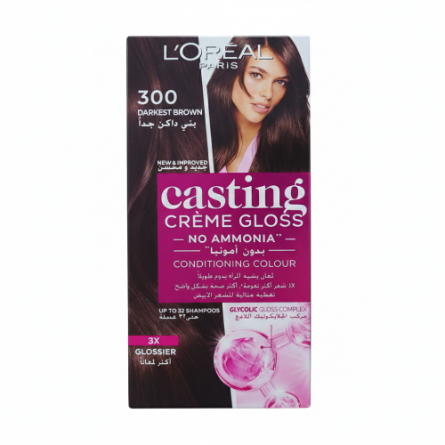 صبغة لوريال كاستينج كريم غلوس - بني داكن جداً 300