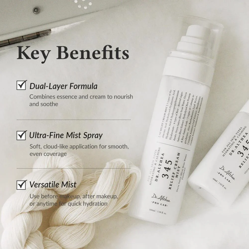 بخاخ كريم 345 مرطب و ملطف للبشرة من دكتور الثيا - 100 مل